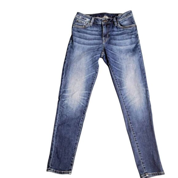 Mid Rise Skinny Alexa Jeans in Mid Blue Buffalo David Britton - Picture 4 of 15